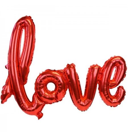 Scritta foil Love rosso...