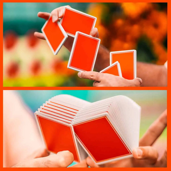 Summer NOC Pro Sunset Orange Playing Cards