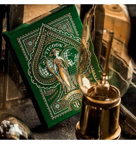 Tycoon playing cards green